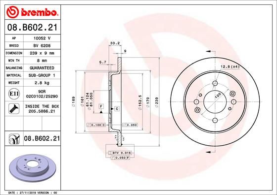 BREMBO Kočni disk