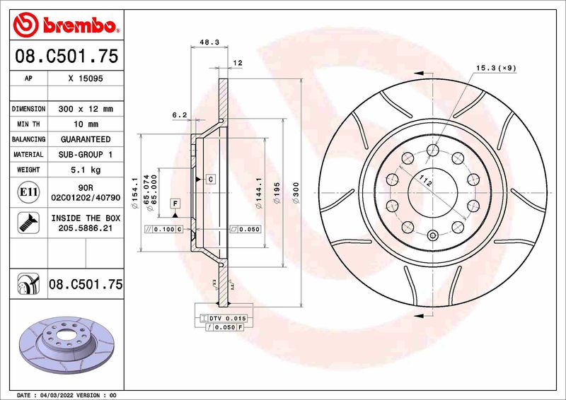 BREMBO Disk ploča
