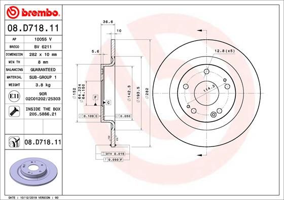BREMBO Kočni disk