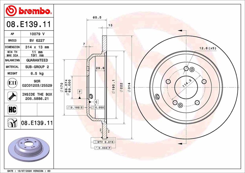 BREMBO Disk ploča