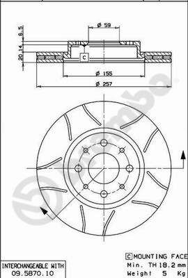BREMBO Kočioni disk
