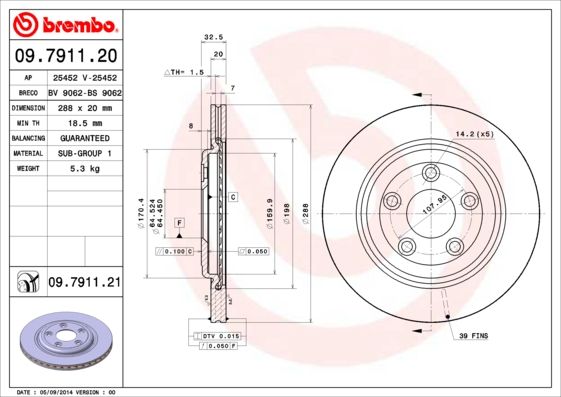 BREMBO Kočioni disk