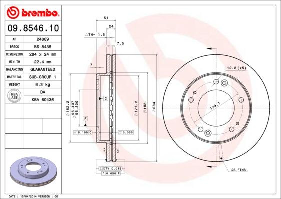 BREMBO Kočioni disk