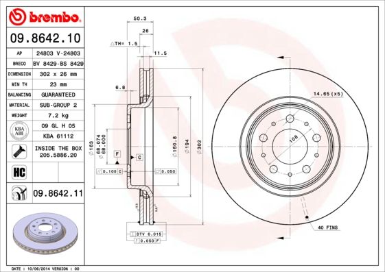 BREMBO Kočioni disk