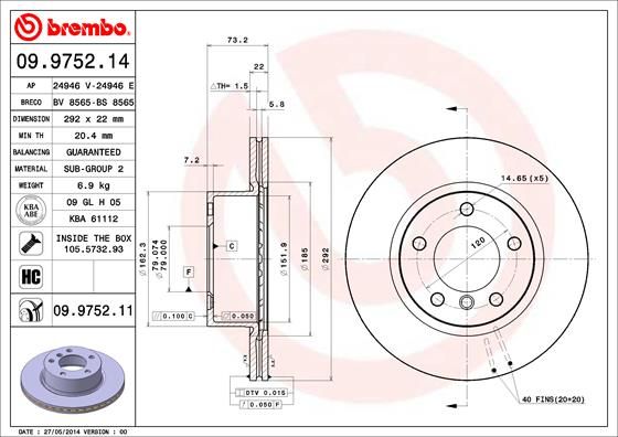 BREMBO Kočioni disk