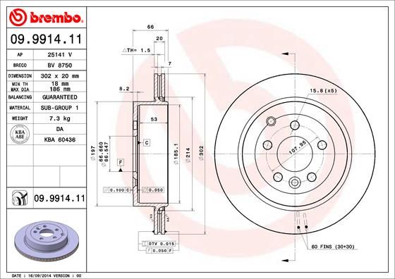 BREMBO Kočioni disk