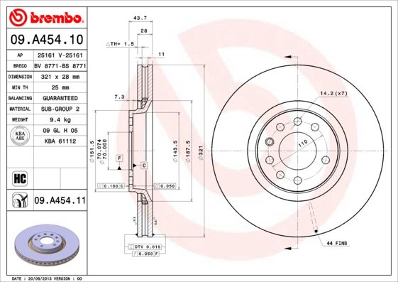 BREMBO Kočioni disk