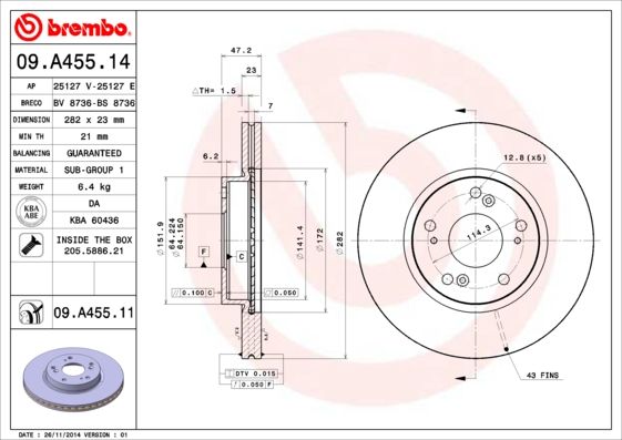 BREMBO Kočioni disk