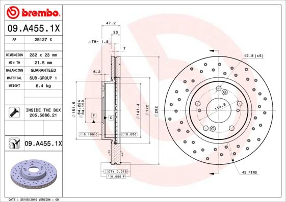 BREMBO Kočioni disk