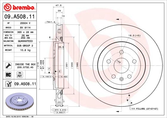 BREMBO Kočioni disk