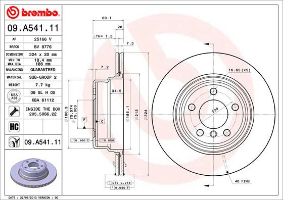 BREMBO Kočioni disk