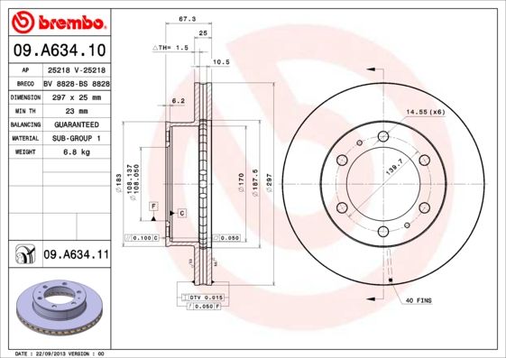 BREMBO Kočioni disk