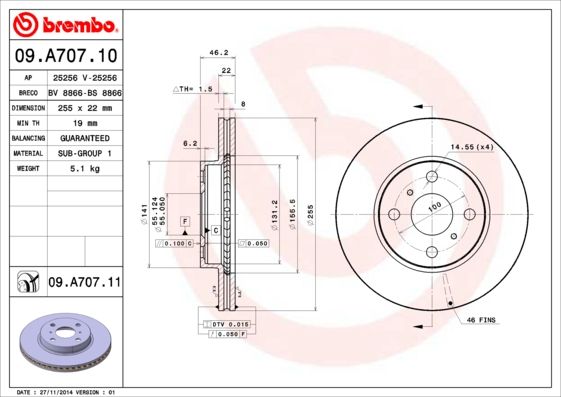 BREMBO Kočioni disk