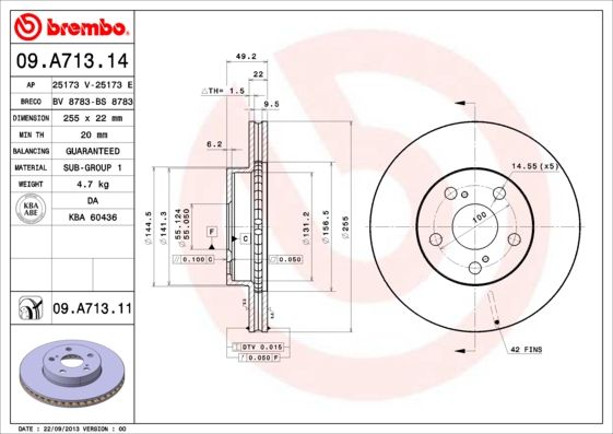 BREMBO Kočioni disk