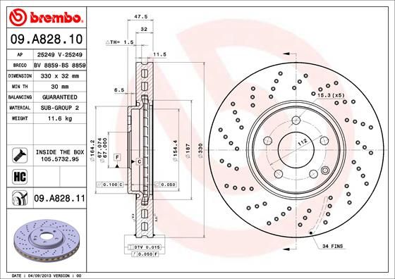 BREMBO Kočioni disk