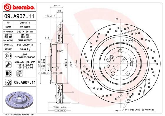 BREMBO Kočni disk