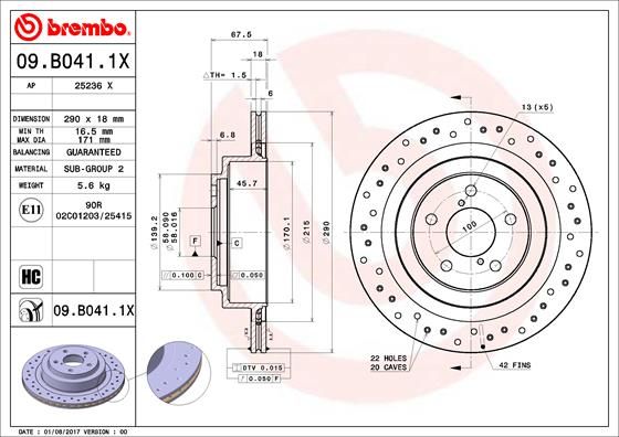 BREMBO Kočioni disk