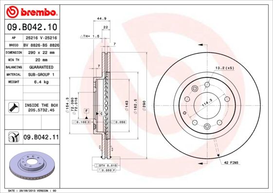 BREMBO Kočioni disk