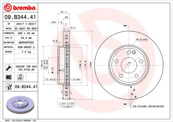 BREMBO Kočioni disk