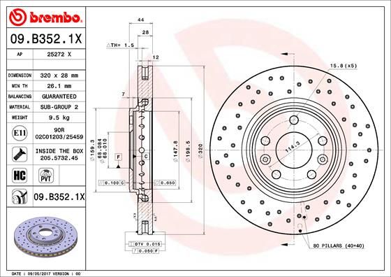 BREMBO Kočioni disk