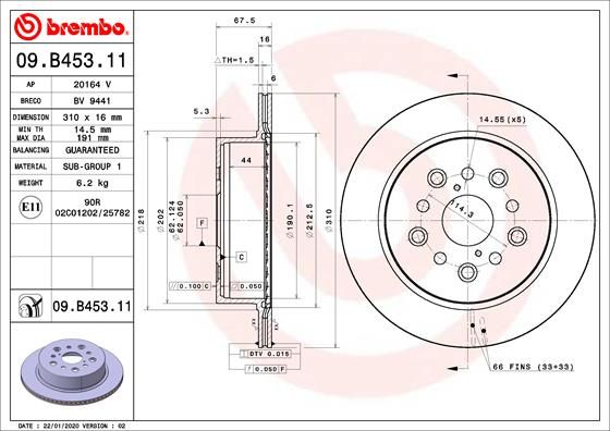 BREMBO Kočni disk