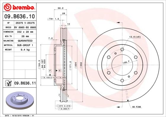 BREMBO Kočioni disk
