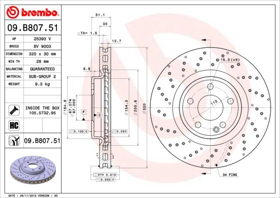 BREMBO Kočioni disk