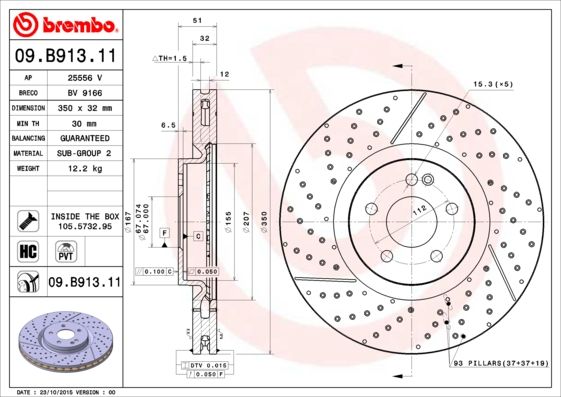 BREMBO Kočioni disk