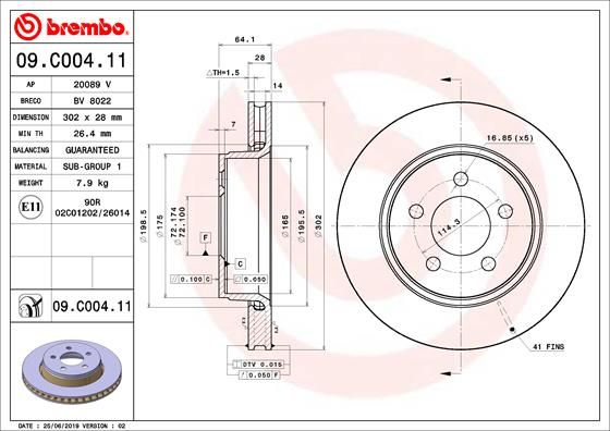 BREMBO Kočioni disk