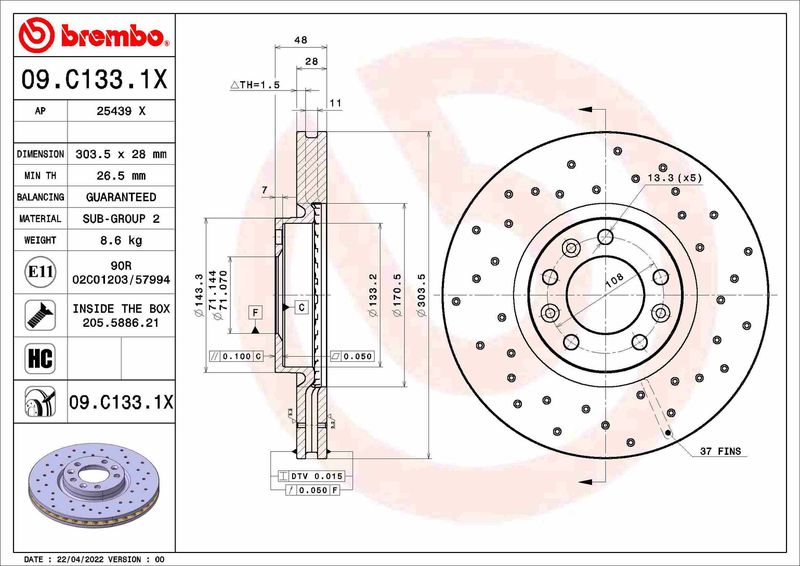 BREMBO Disk ploča