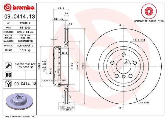 BREMBO Kočioni disk