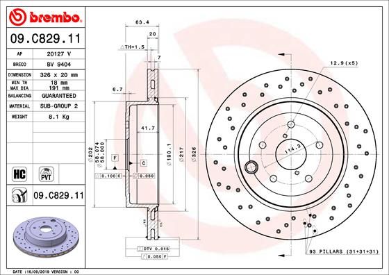 BREMBO Kočioni disk
