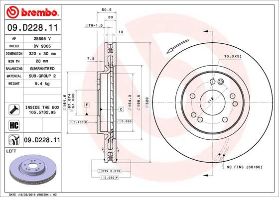 BREMBO Kočioni disk