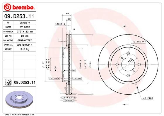 BREMBO Kočioni disk