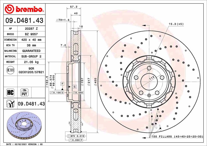 BREMBO Disk ploča