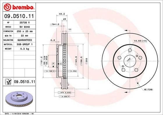 BREMBO Kočioni disk