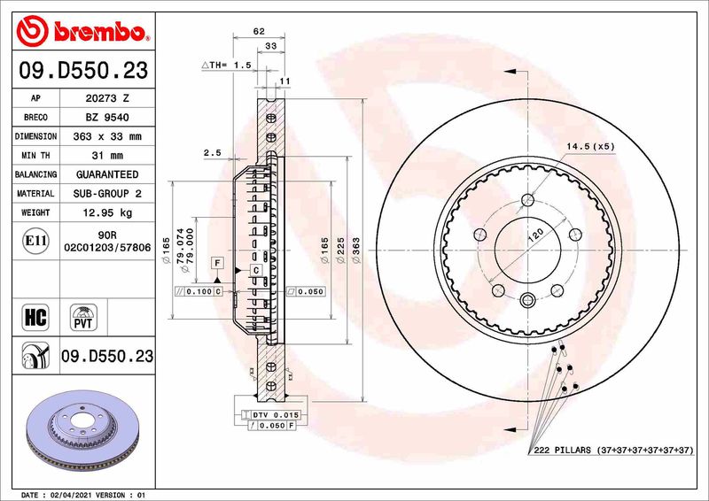BREMBO Disk ploča