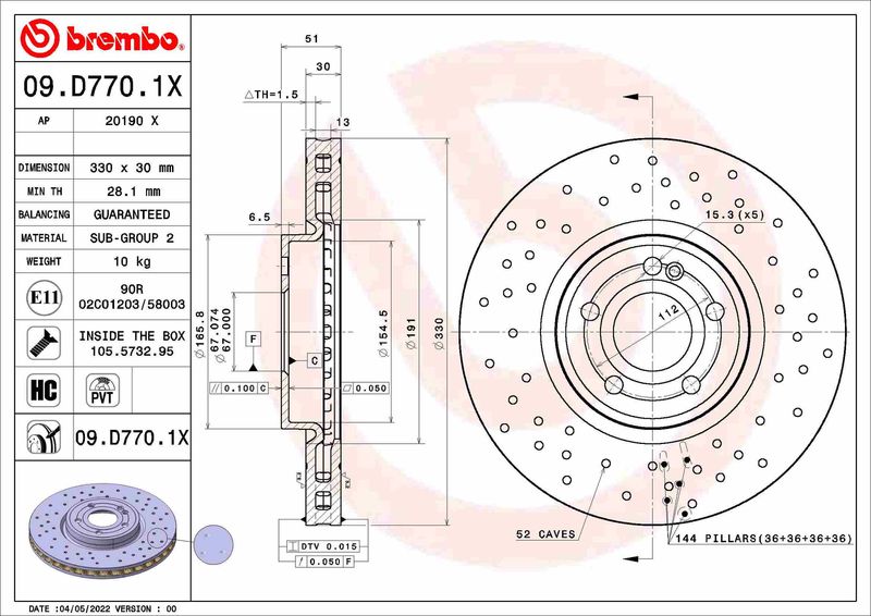 BREMBO Disk ploča