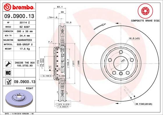 BREMBO Kočioni disk