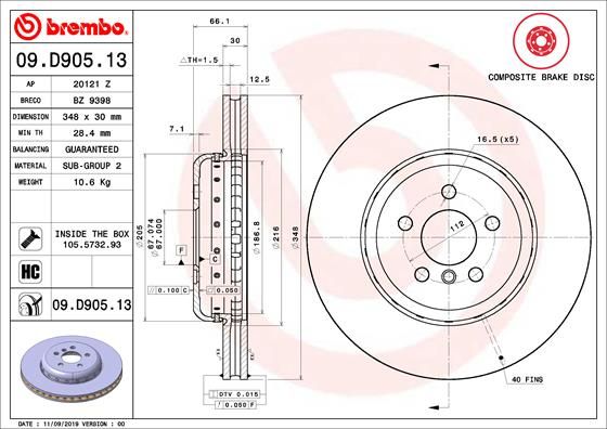 BREMBO Kočioni disk