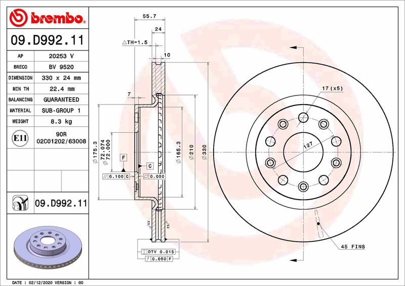 BREMBO Disk ploča