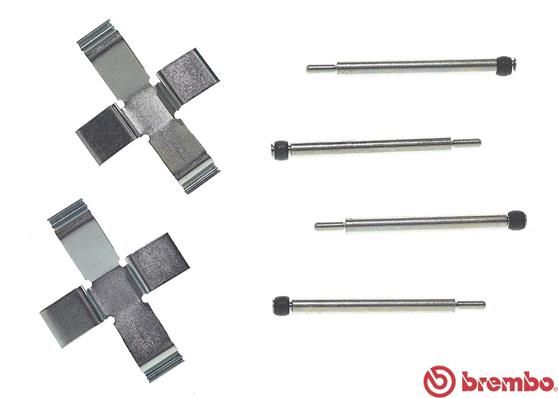 BREMBO Komplet dodatne opreme, obloga disk-kočnice