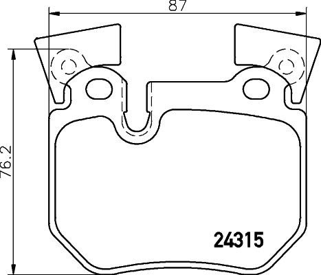 BREMBO Komplet kočionih obloga, disk-kočnica