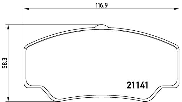 BREMBO Komplet kočionih obloga, disk-kočnica