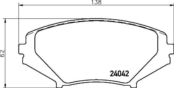 BREMBO Komplet kočionih obloga, disk-kočnica