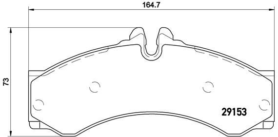 BREMBO Komplet kočionih obloga, disk-kočnica