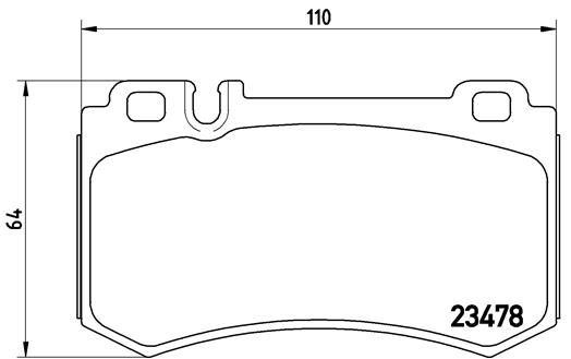 BREMBO Komplet kočionih obloga, disk-kočnica