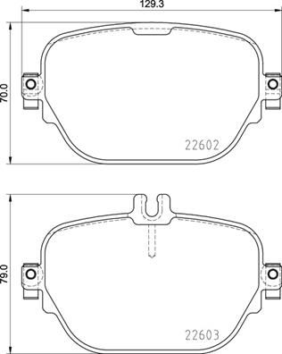 BREMBO Komplet kočionih obloga, disk-kočnica