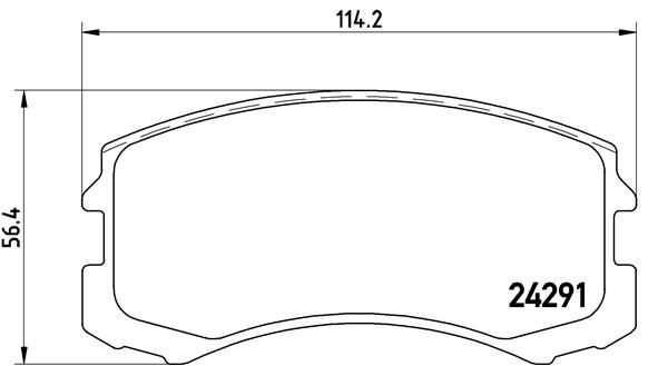 BREMBO Komplet kočionih obloga, disk-kočnica
