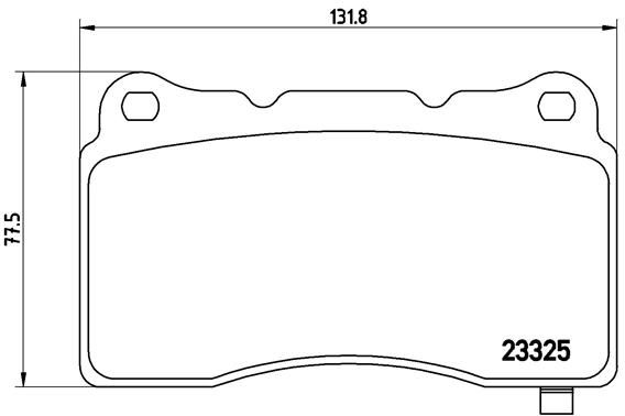BREMBO Komplet kočionih obloga, disk-kočnica